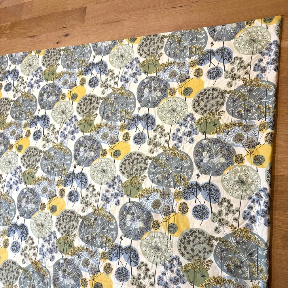Duvet Cover Garnet Hill Twin Wildflower Dandelion 100% Cotton Soft Cottage